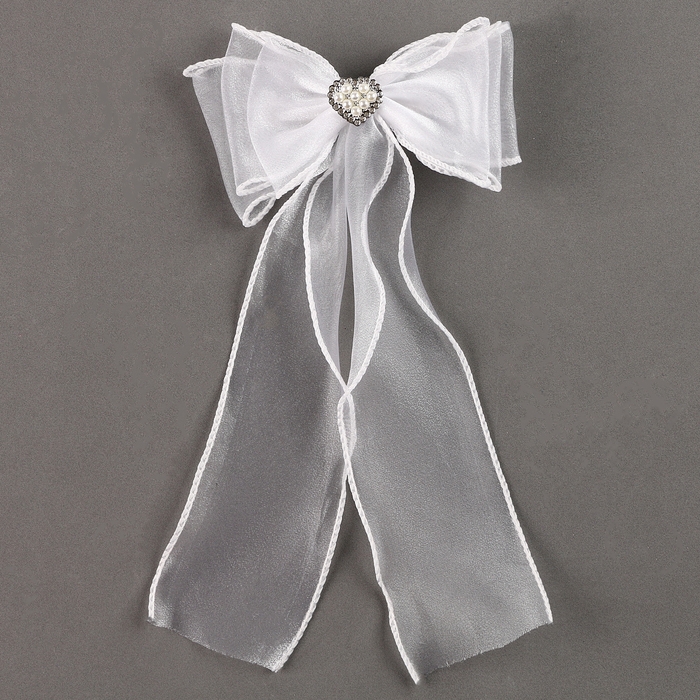 Карнавальный зажим &laquo;Бант&raquo; с декором-сердцем