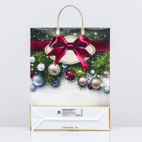 Новый год. Пакет "Украшение", мягкий пластик, 41х32 см. Новый год. Пакет "Украшение", мягкий пластик, 41х32 см.