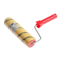 Валик ЛОМ, полиэстер, 230 мм, рукоятка d=6 мм, D=48 мм, ворс 10 мм Валик ЛОМ, полиэстер, 230 мм, рукоятка d=6 мм, D=48 мм, ворс 10 мм