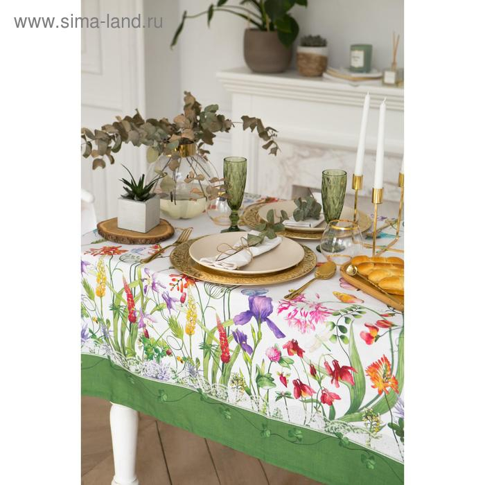Скатерть Скатерть "Этель" Луговые цветы 110х150 см, 100 % хлопок, саржа 190 гр/м2