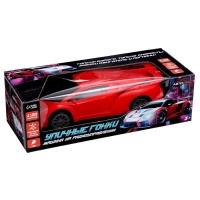Машина радиоуправляемая &laquo;Уличные гонки&raquo;, 1:20, свет, работает от батареек, цвет красный