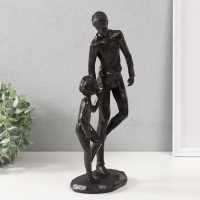 Сувенир полистоун "Папа и сын" чёрный 36х16х10 см Сувенир полистоун "Папа и сын" чёрный 36х16х10 см