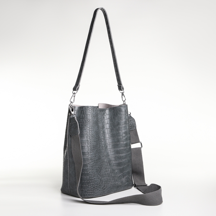 Сумка женская на магните TEXTURA, средний размер, цвет серый Сумка женская на магните TEXTURA, средний размер, цвет серый