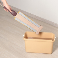 Швабра с отжимом Доляна, двусторонняя насадка из микрофибры 38&times;12 см, стальная ручка 134 см