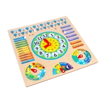 Обучающая доска &laquo;Календарь с часами&raquo;