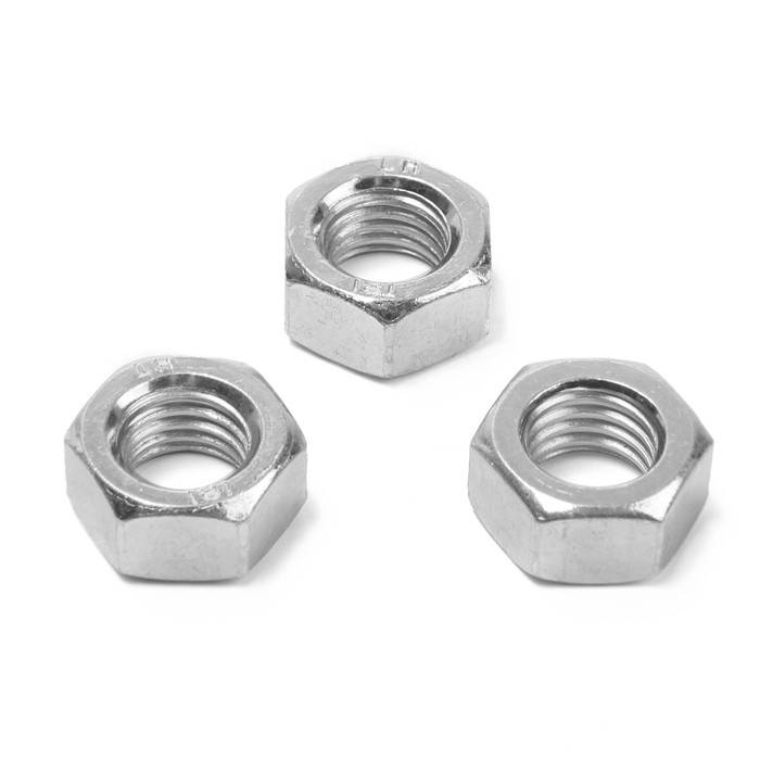 Гайка ТУНДРА, шестигранная, DIN 934, класс прочности 6, оцинкованная, М12, 1 кг Гайка ТУНДРА, шестигранная, DIN 934, класс прочности 6, оцинкованная, М12, 1 кг