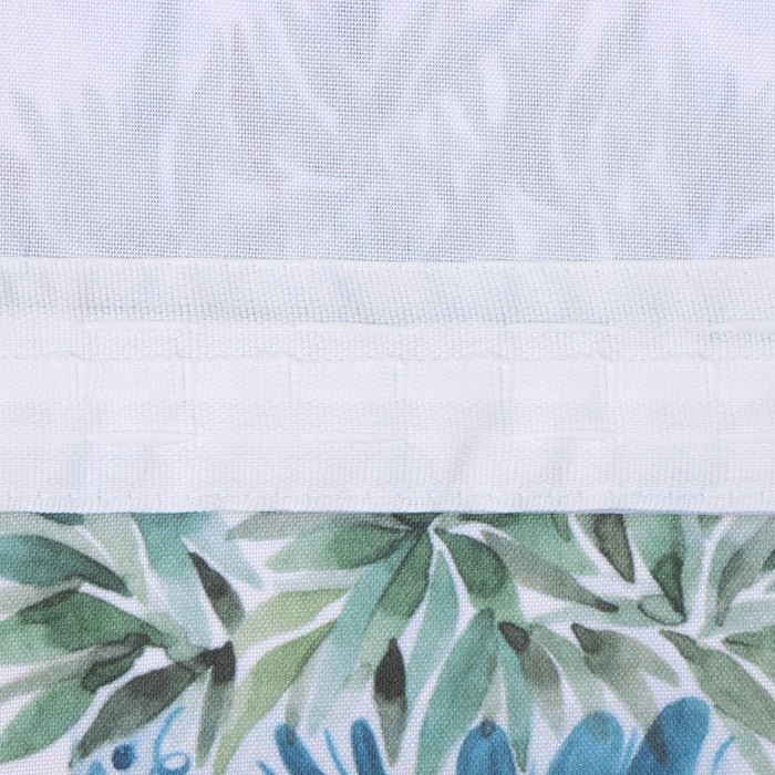 Комплект штор д/кухни с подхватами Этель "Olives" 145х180см-2 шт., 100% п/э