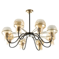 Люстра "Кэган" 8хE27 40Вт черный 74х74х46,5 см BayerLux Люстра "Кэган" 8хE27 40Вт черный 74х74х46,5 см BayerLux