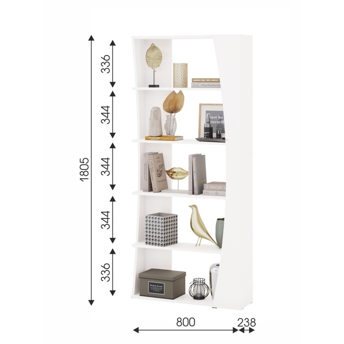 Стеллаж Нео 1800, 800х238х1800, Белый