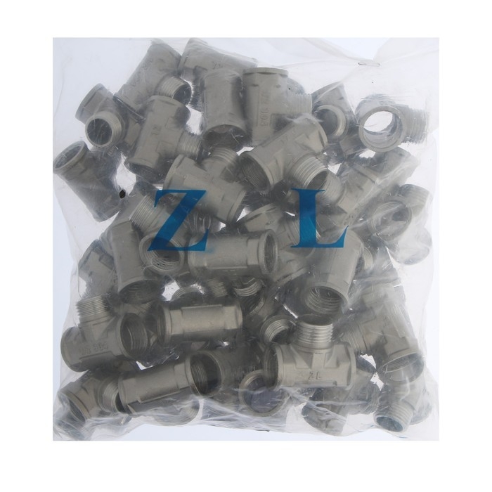 Тройник ZEIN engr, 1/2 Тройник ZEIN engr, 1/2", внутренняя/наружная/внутренняя резьба, нержавеющая сталь