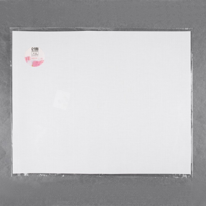 Канва для вышивания №14, пластиковая, 50 × 40 см, цвет белый Канва для вышивания №14, пластиковая, 50 × 40 см, цвет белый