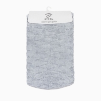 Ковер Этель "Zig-Zag" &Oslash; 100 см, серый,  70% хлопок, 30% п/э, 1500 г/м2