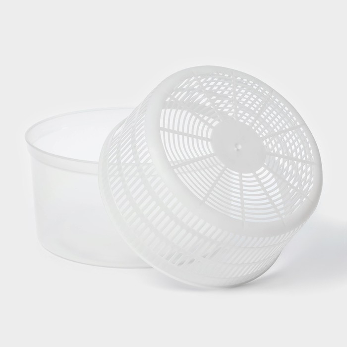 Центрифуга для сушки зелени "Оазис" 3,2 л, пластик, цвет бело-зеленый