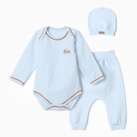 Комплект детский (3 предмета), цвет голубой, рост 62 см Комплект детский (3 предмета), цвет голубой, рост 62 см