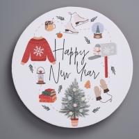 Коробка подарочная &laquo;Уютного нового года&raquo;, 15 х 18 см, Новый год