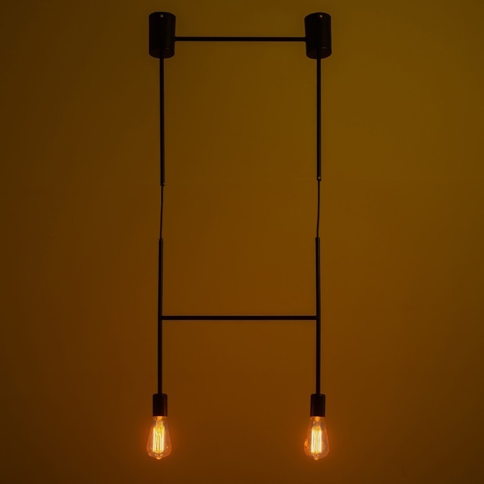 Светильник BayerLux "Лучик" 2хЕ27 40Вт черный 40х5х30-130см