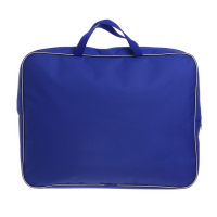 Папка для чертежей и рисунков А3, 470 х 350 х 70 мм, с ручками, текстильная, Calligrata, синяя