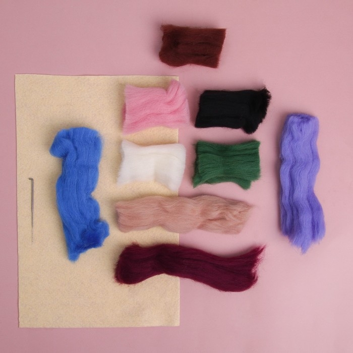 Валяние из шерсти. Картина &laquo;Букет сирени&raquo;, набор для творчества