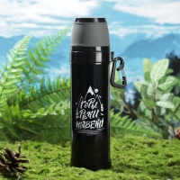 Термос с карабином &laquo;Горы&raquo;, 500 мл, сохраняет тепло 14 ч