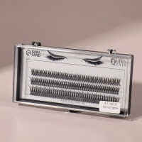 Набор накладных ресниц &laquo;Ласточкин хвост&raquo;, пучки, 10, 12, 14 мм, толщина 0,1 мм, изгиб D, 12 D