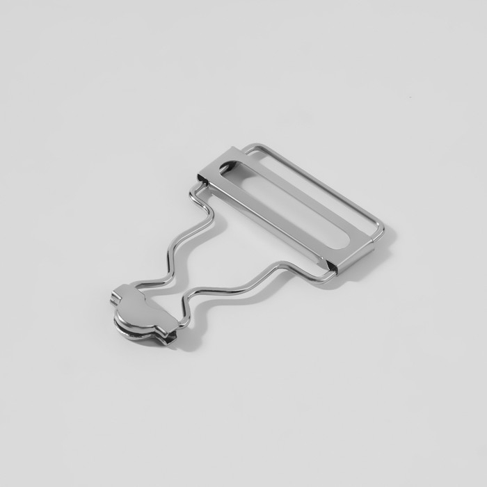 Застёжка для комбинезона, 32 мм, 10 шт, цвет серебряный