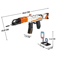 Конструктор Оружие &laquo;АК-47&raquo;, стреляет мягкими пулями, 533 детали