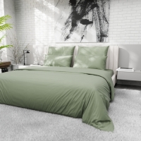 Простыня на резинке 220ТС Этель 180*200+30 см, цв.олива, сатин, 100% хлопок Простыня на резинке 220ТС Этель 180*200+30 см, цв.олива, сатин, 100% хлопок