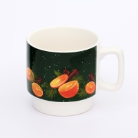 Новый год. Кружка керамическая &laquo;Аромат Нового года&raquo;, 350 мл