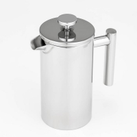 Френч-пресс из нержавеющей стали &laquo;Моко&raquo;, 1 л, цвет хромированный