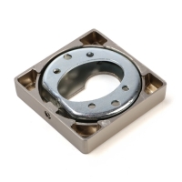 Накладка на цилиндровый механизм LOCKLAND, квадратная, цвет сатиновый никель, комплект.