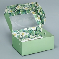 Коробка для капкейков, кондитерская упаковка двухсторонняя, 6 ячеек &laquo;Счастливых моментов&raquo;, 25 х 17 х 10 см