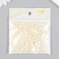 Бусины для творчества пластик "Плоские жемчужинки" набор 20 гр Бусины для творчества пластик "Плоские жемчужинки" набор 20 гр