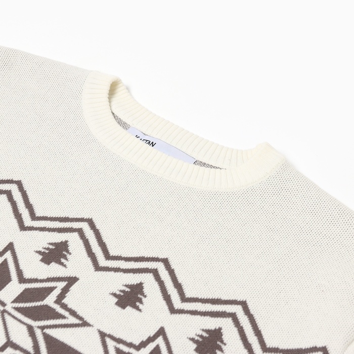 Новый год. Джемпер вязаный KAFTAN Scandinavia размер 52, серый