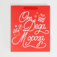 Пакет подарочный новогодний ламинированный &laquo;Новогодний подарочек&raquo;, ML 23 х 27 х 11,5 см, Новый год