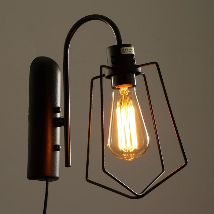 Бра Бра "Компакт" 1x40Вт E27 черный 28х18х33 см.