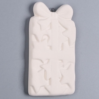 Новый год! Ёлочное украшение под раскраску &laquo;Подарок с бантиком&raquo;, с подвесом