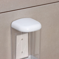 Диспенсер механический для антисептика и жидкого мыла Доляна, 500 мл, цвет белый