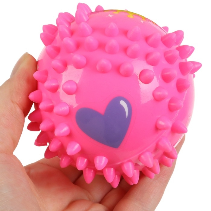 Развивающий тактильный мячик Развивающий тактильный мячик "Принцесса", диаметр 9 см, с пищалкой, в пакете, Крошка Я