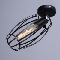 Спот "Овал" Е27 40Вт черный 14х23 см Спот "Овал" Е27 40Вт черный 14х23 см