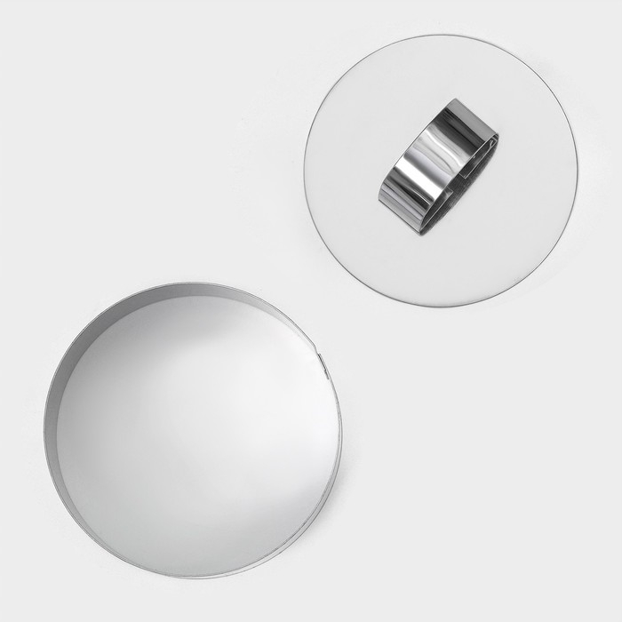 Форма для выкладки Доляна «Кольцо», 8×4 см, с прессом, толщина 5 мм Форма для выкладки Доляна «Кольцо», 8×4 см, с прессом, толщина 5 мм