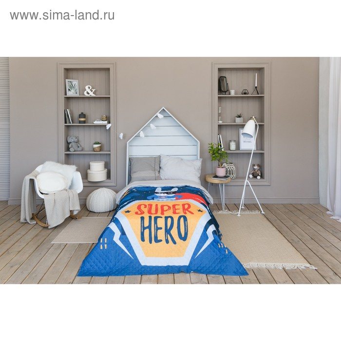 Покрывало детское Этель 1,5 сп "Super hero", 145х210 см, микрофибра