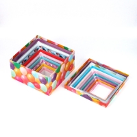 Набор коробок 10 в 1, упаковка подарочная, &laquo;Шары&raquo;, 10.2 х 10.2 х 6‒28.2 х 28.2 х 15 см