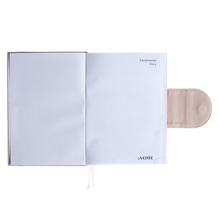 Ежедневник недатированный A5, 160 листов, deVENTE.Contea, твёрдая обложка из искусственной кожи с поролоном, розовый