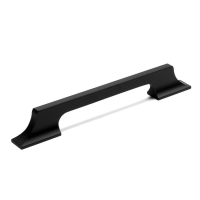 Ручка-скоба CAPPIO RSC020, алюминий, м/о 128 мм, цвет черный