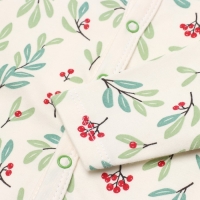 Комбинезон Крошка Я "Christmas", рост 80-86 см, молочный