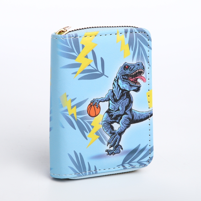 Кошелёк детский на молнии &laquo;Выбражулька&raquo;, цвет голубой