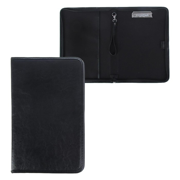 Пaпка деловая, искусственная кожа, для бумаг, 360 х 260 х 30 мм, с металлическим прижимом, ручка-петля, Пaпка деловая, искусственная кожа, для бумаг, 360 х 260 х 30 мм, с металлическим прижимом, ручка-петля, "Лайт" 6Л311