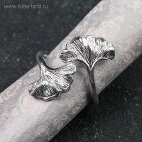 Кольцо для салфетки &laquo;Лотос&raquo;, 4&times;5 см, цвет серебряный