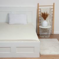 Простыня на резинке Этель 160*200*25, цв.молочный, 100% хлопок, поплин 125г/м2 Простыня на резинке Этель 160*200*25, цв.молочный, 100% хлопок, поплин 125г/м2