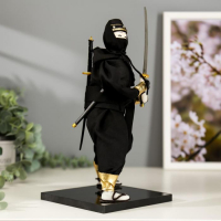 Кукла коллекционная "Чёрный ниндзя с мечом" 25х12,5х12,5 см Кукла коллекционная "Чёрный ниндзя с мечом" 25х12,5х12,5 см